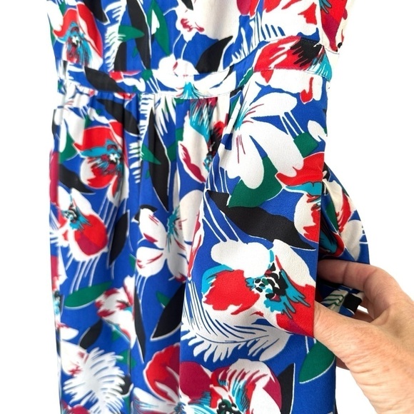 J. Crew mini  dress with spaghetti straps, fitted top, fully lined, tropical - Picture 5 of 16